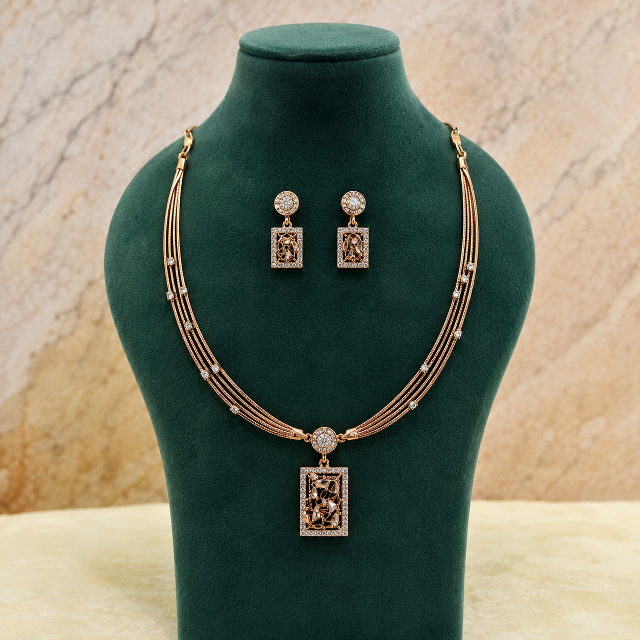 Rosea Bloom Necklace Set